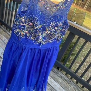 Gorgeous Short length Blue Prom Dress XL